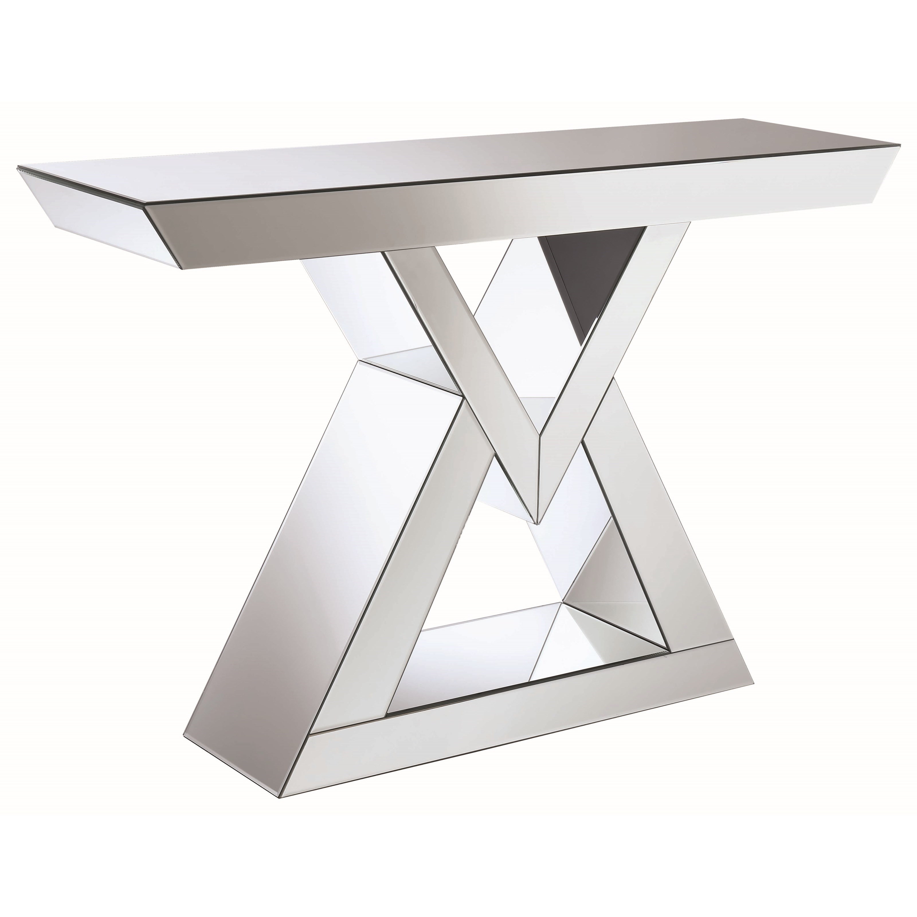 Coaster Accent Tables Contemporary Console Table with Triangle Base